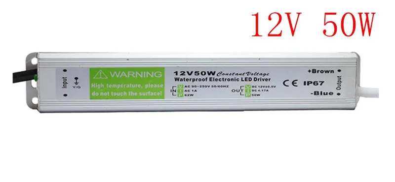 Водонепроницаемый IP67 Светодиодный драйвер переменного тока 12 В/24 В 10 Вт 15 Вт 20 Вт 25 Вт 30 Вт 36 Вт 45 Вт 50 Вт 60 Вт 80 Вт 100 Вт 120 Вт 150 Вт Светодиодный источник питания светодиодные полосы света