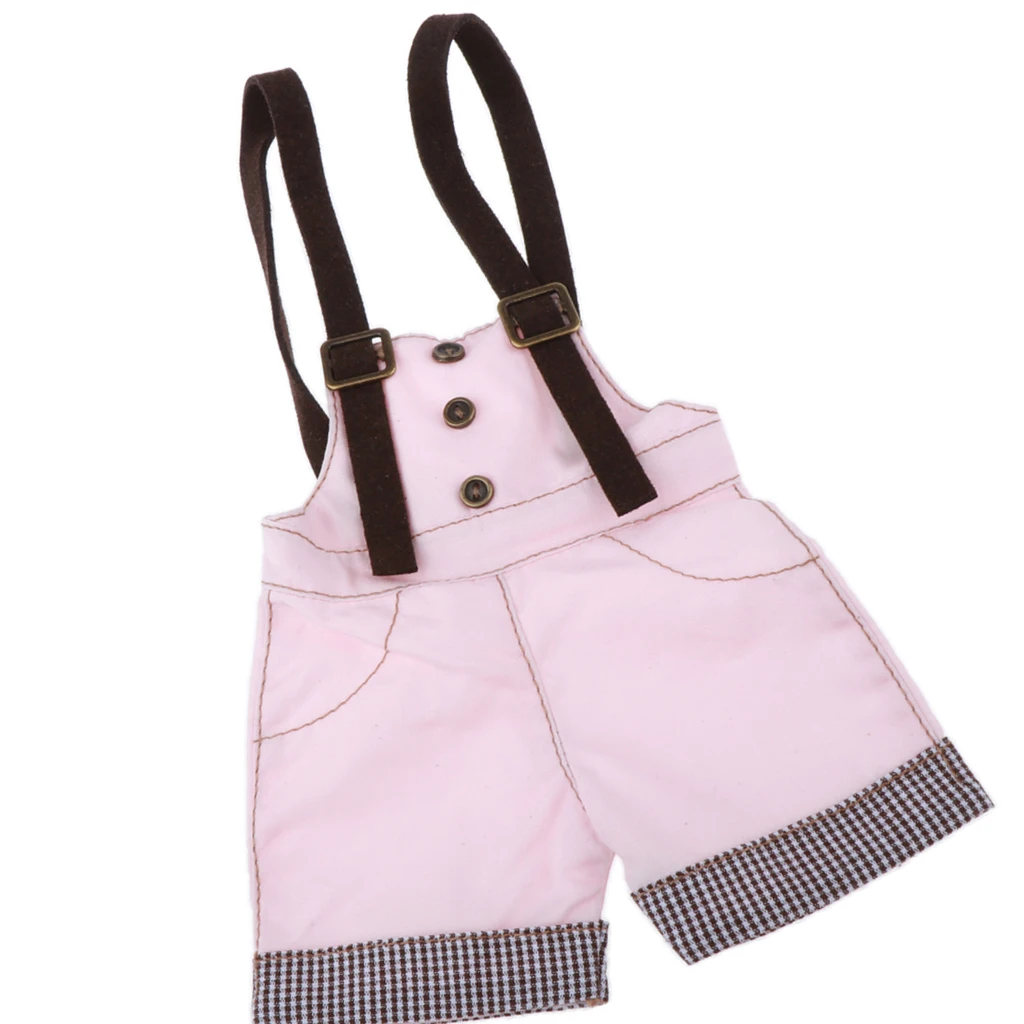 1/4 BJD Doll Outfit Doll Suspender Trousers Pants Accessories Pink