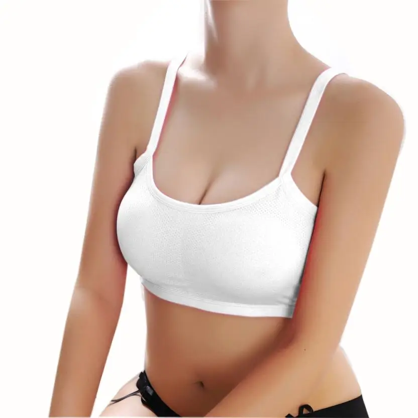 

Women Lady Sports Fitness women Gym Sports bra Yoga Athletic Solid Wrap Chest Strap Vest Tops BraSports Yoga Drop Shipping