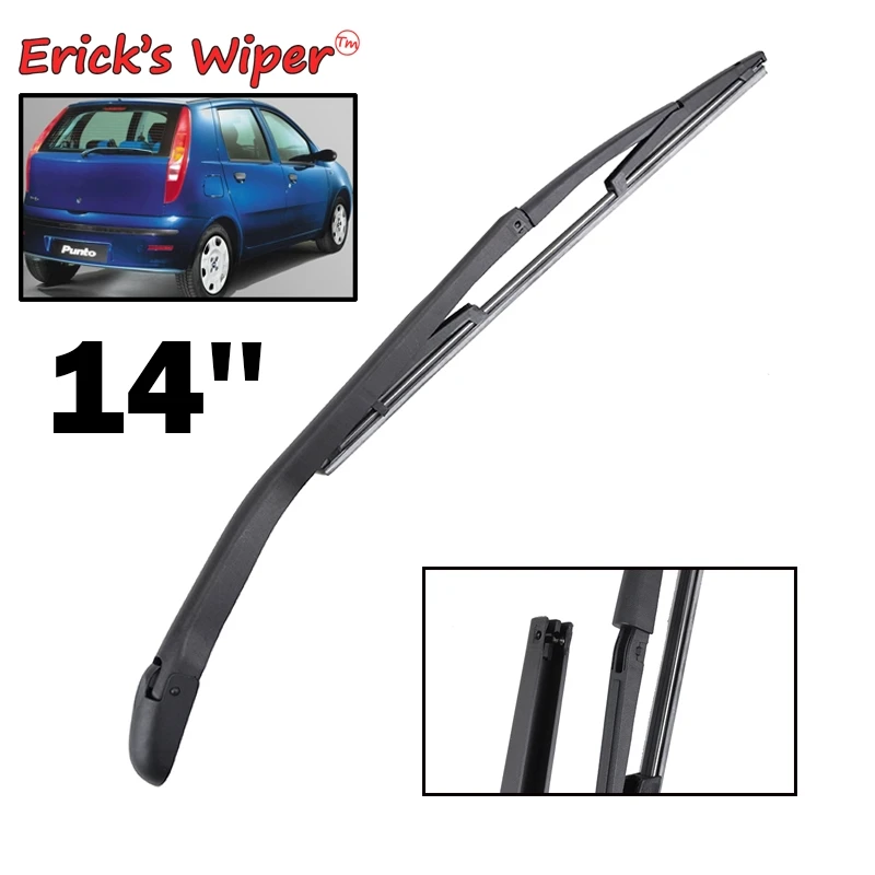 

Erick's Wiper 14" Rear Wiper Blade & Arm Set Kit For Fiat Punto 188 1999-2005 Windshield Windscreen Rear Window