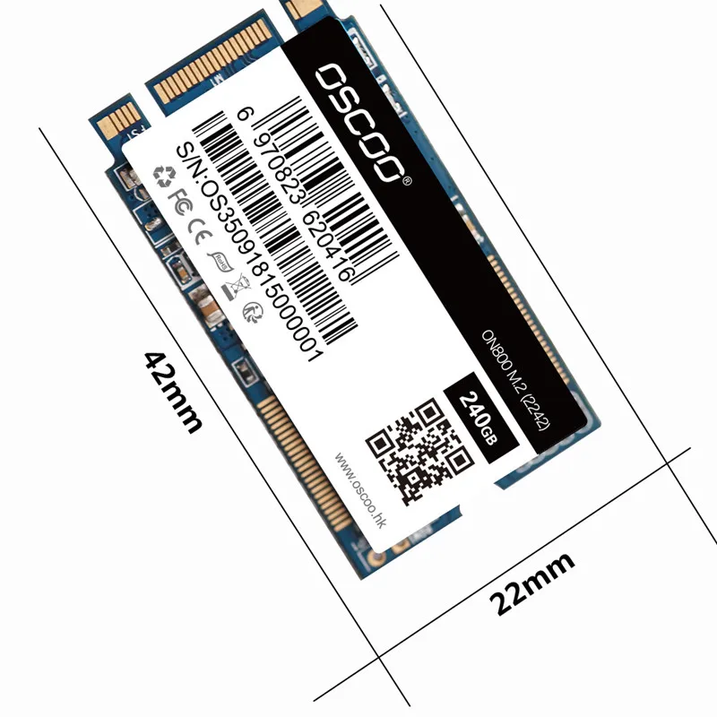 Бесплатная доставка OSCOO 22*42 мм NGFF SSD 120 ГБ 240 SATA III 6 ГБ/сек. Internal Solid State диск для