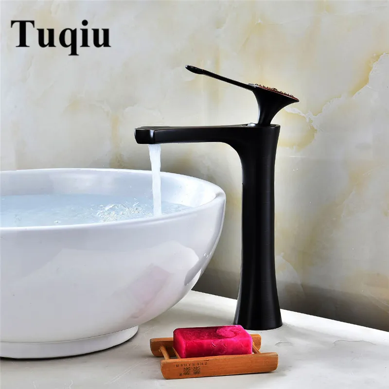 

Bathroom faucet Black Oil Brushed basin faucet ,Brass basin sink faucet basin mixer Luxury water tap Lavatory Mixer