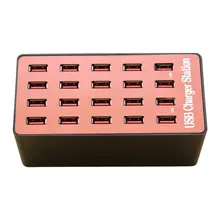 Asunflower мульти Порты и разъёмы док-станция для зарядки с USB Hub стены Зарядное устройство адаптер 20 Порты USB настенное Зарядное устройство штепсельная вилка американского стандарта для телефона iPad huawei