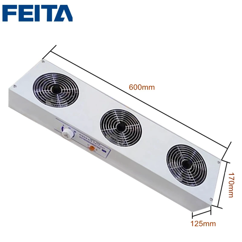 

FT-003 Industrial Eliminate Equipment Horizontal Type Ionizing Air Blower 3 Fan Static Eliminator Ionizing Fan 220V or 110V