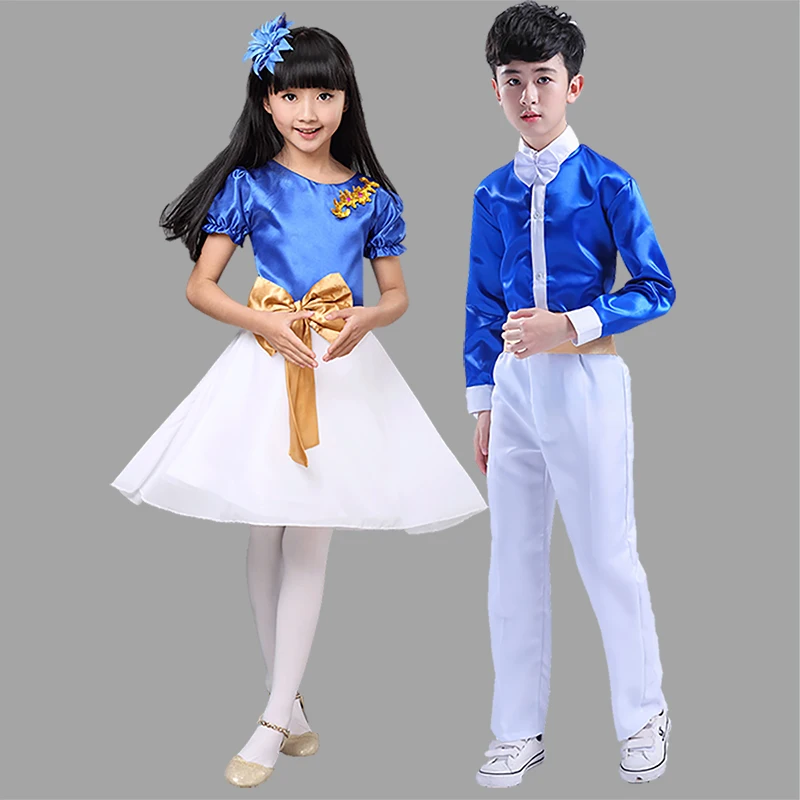 Children's Day poetry children's chorus costume boy girl performance