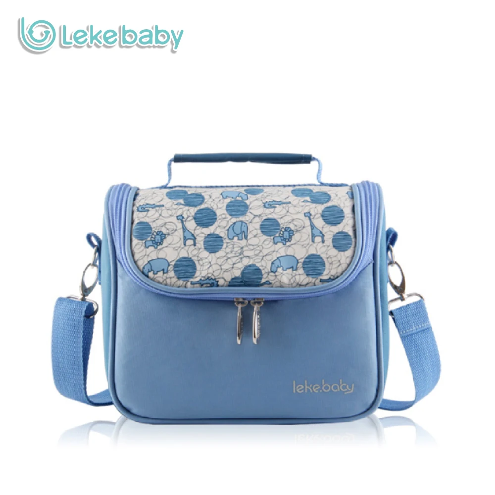 Lekebaby Fashion Mummy Maternity Nappy bag Brand Thermo Thermal Baby Bottle Holder Nursing Insulation Bag Baby Mother Handbag