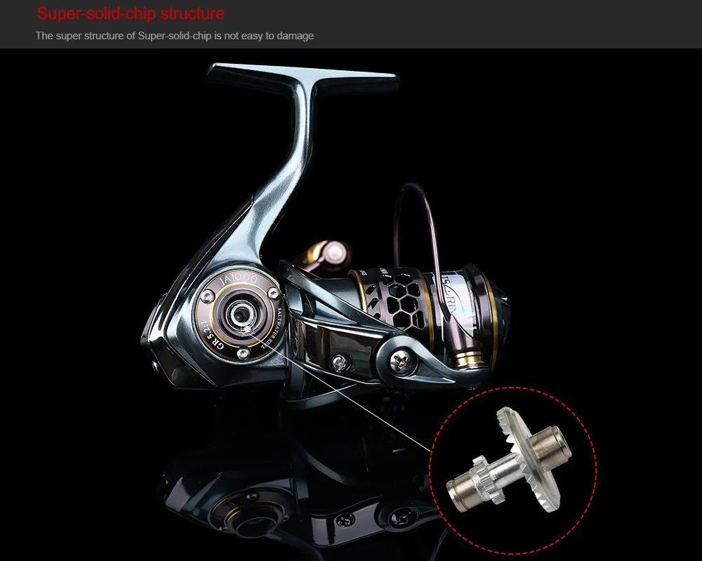 TSURINOYA Jaguar 1000 Fishing Spinning Reel 9+1BB Ultra Light Jigging Fishing Reel Spinning Saltwatrer Carp Metal Handle Coil