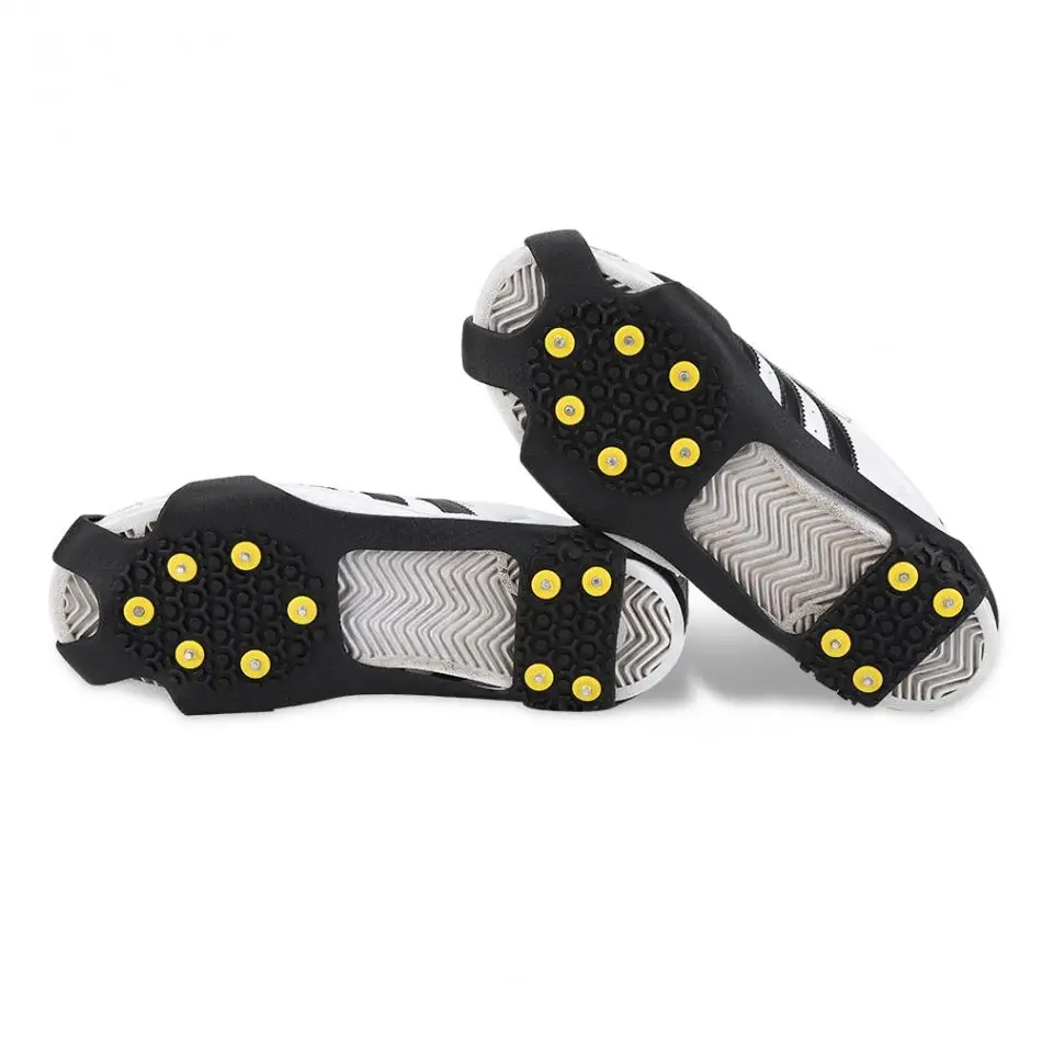 

10 Teeth Outdoor Snow Slip Grip Ice Spikes for Shoes Crampon Antiskid Spikes Gripper Mountain Climbing Ice Boot Traction Cleats