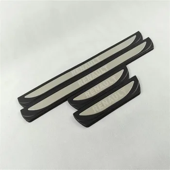 

Car Sticker For Renault Kadjar 2016 Door Sill Scuff Plate Guard Threshold Welcome Pedal Strip Protector Car Styling Accessories