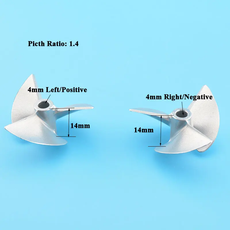Высокое качество D36mm Rc 4 мм Пропеллер с ЧПУ Обработанные 2/3 лопасти пропеллер/винт для 4 мм вала Rc лодки