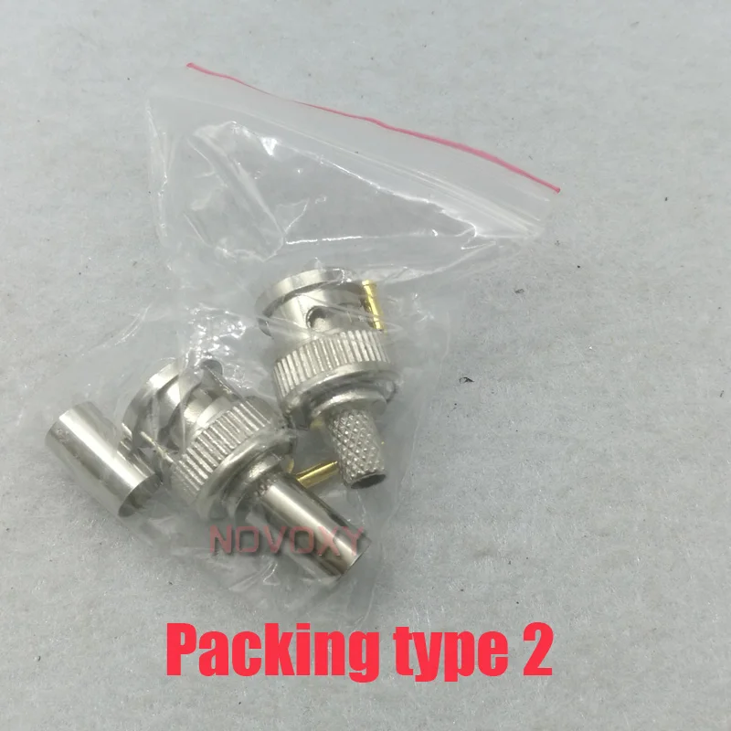 rg59 bnc conector de 3 pecas do friso plugues rg59 03