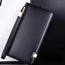 Мужской кошелек, известный бренд, мужской кожаный длинный клатч, кошельки, мужской бумажник, кошелек для денег, Бизнес Стиль, держатель для кредитных карт