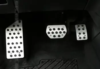 

Free shipping 3pcs/lot metal Accelerator cover for 2015 2016 2018 Peugeot 3008 car Accessories