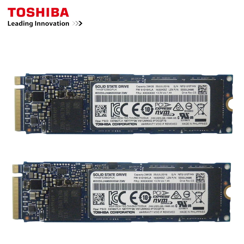  Original Toshiba Interne NVME XG3 256G PCI MLC Solid State Drive TOSHIBA Solid State Drive Festplat