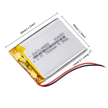 

3.7V 1500mAh 604050 Lipo Battery Lithium Polymer Battery Li-Po li ion Lipo cells For Toy MP3 MP4 GPS Speaker Mobile Phone DIY