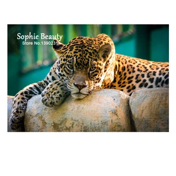 

5D Diy Diamond Mosaic Animal Diamond Painting Cross Stitch Full Area Diamond Embroidery Home Decor Needlework Painting Leopard