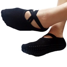 Женская Профессиональная анти полосатая повязка хлопковые спортивные носки для йоги женские вентиляционные Пилатес детские колготки танцевальные носки тапочки