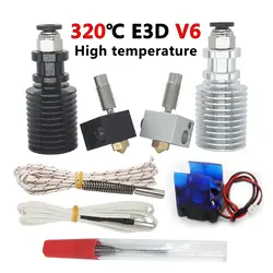 E3D V6 Hotend комплект высокой температуры версии 300 градусов по Цельсию j-глава 3D-принтеры Запчасти 0,4/1,75 мм дистанционного экструдер 12 V 24 V