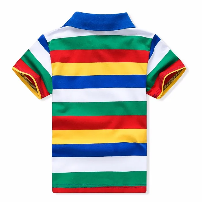 2-11Yrs Baby Boys T shirts Boy Kid Stripe Top Tees Shorts Sleeve Children Clothing Summer Boys Cotton T shirts Boys Clothes