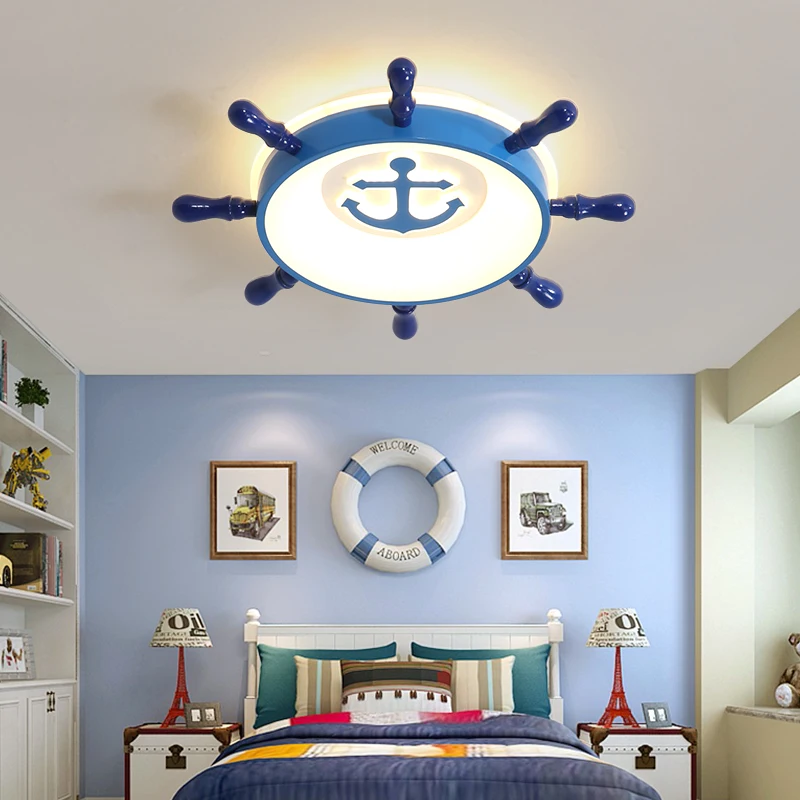 Children Pirate Dreaming Modern Led Ceiling Lights For Children Room Kid's Room AC85-265V Bedroom Deco Ceiling Lamp iluminacion