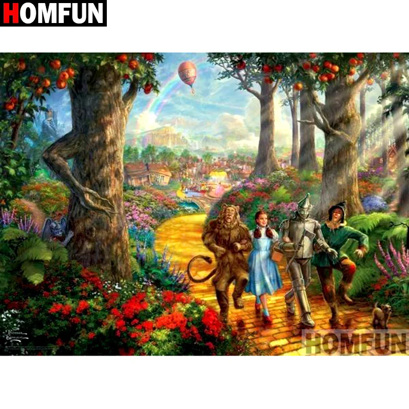 

HOMFUN Full Square/Round Drill 5D DIY Diamond Painting "Character landscape" Embroidery Cross Stitch 3D Home Decor Gift A13167