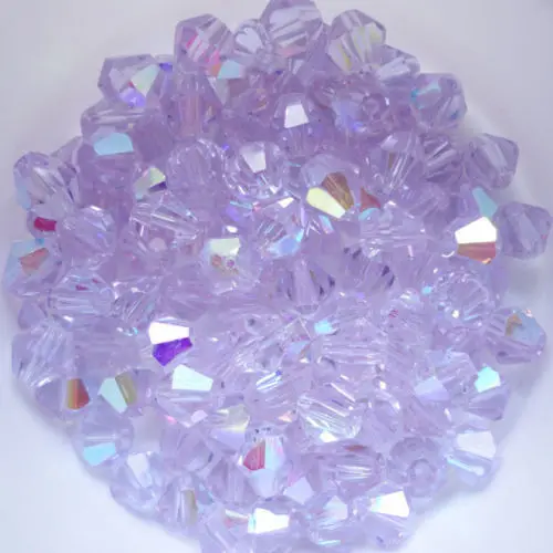 

TOP quality 4mm 1000pcs AAA Bicone Upscale Austrian crystals beads Crystal Violet AB color plating Jewelry Making DIY #5301