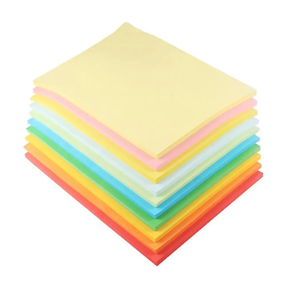 Цветная фотобумага для печати копия оригами бумажная резка Детский Набор для творчества ручная работа оригами 100 листов цветная A4 копия