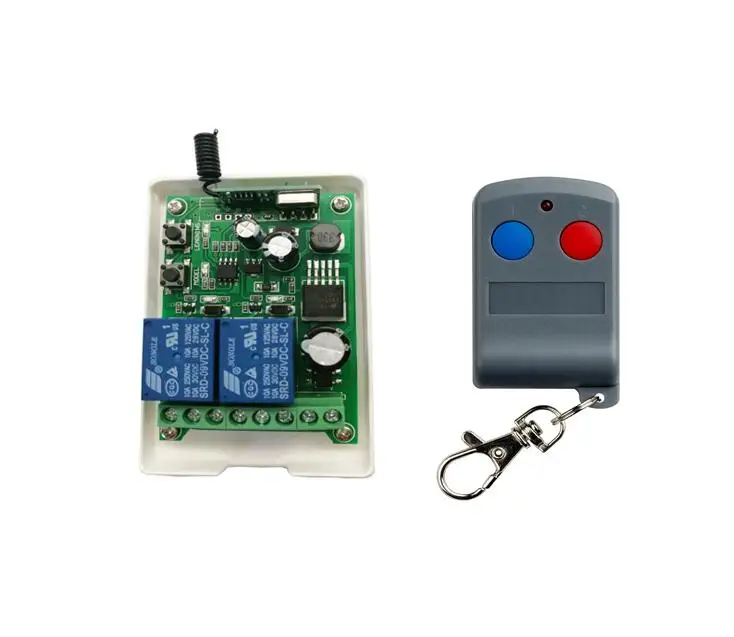 DC 12V 24V 36V 48V 10A реле 2CH RF беспроводной пульт дистанционного управления