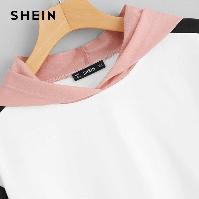 SHEIN متعدد الألوان أنيقة اللون كتلة إلكتروني طباعة البلوفرات مقنعين البلوز 2018 الخريف الحد الأدنى النساء بلوزات SHEIN متعدد الألوان أنيقة اللون كتلة إلكتروني طباعة البلوفرات مقنعين البلوز 2018 الخريف الحد الأدنى النساء بلوزات