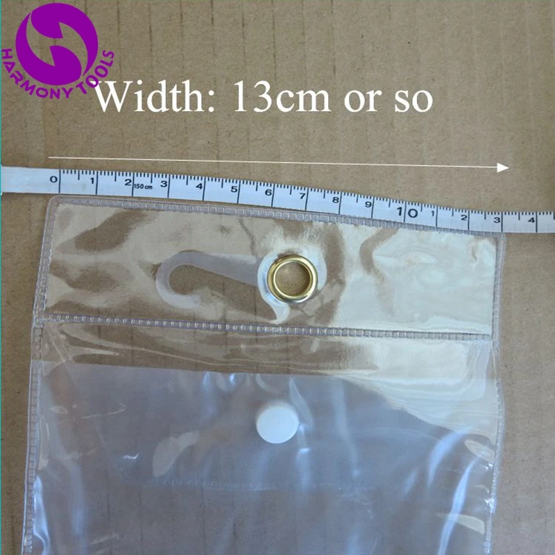 10 шт пластиковые пакеты ПВХ для упаковки плетения волос для упаковки 14 дюймов-26 дюймов волос с кнопкой прозрачный