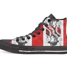 Jack of Threes/Новинка; дизайнерская Повседневная парусиновая обувь; обувь на заказ; Прямая