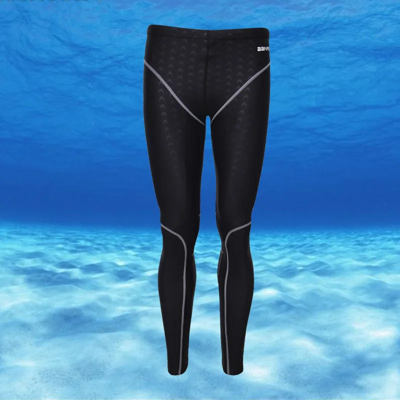 Рашгард длинные ноги брюки купальник для мужчин и женщин Sharkskin гидрокостюмы для серфинга спортивные купальные костюмы боди купальные штаны - Цвет: Серый