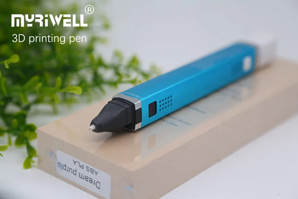 3D Printing Pen Myriwell RP-100C use pla abs pcl 1.75mm filament 3d printer pen low voltage Safety metal shell USB 3d pen Best Christmas present