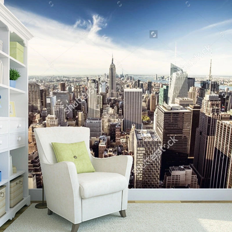 Us 11 1 63 Off Custom Landscape Wallpaper New York City Skyline 3d Photo Mural For Living Room Bedroom Restaurant Background Wall Wallpaper In