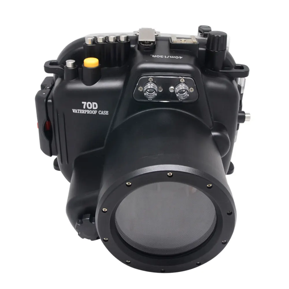 Mcoplus 40 м водонепроницаемый корпус для подводной камеры объектива Canon EOS 70D 18-135 мм |