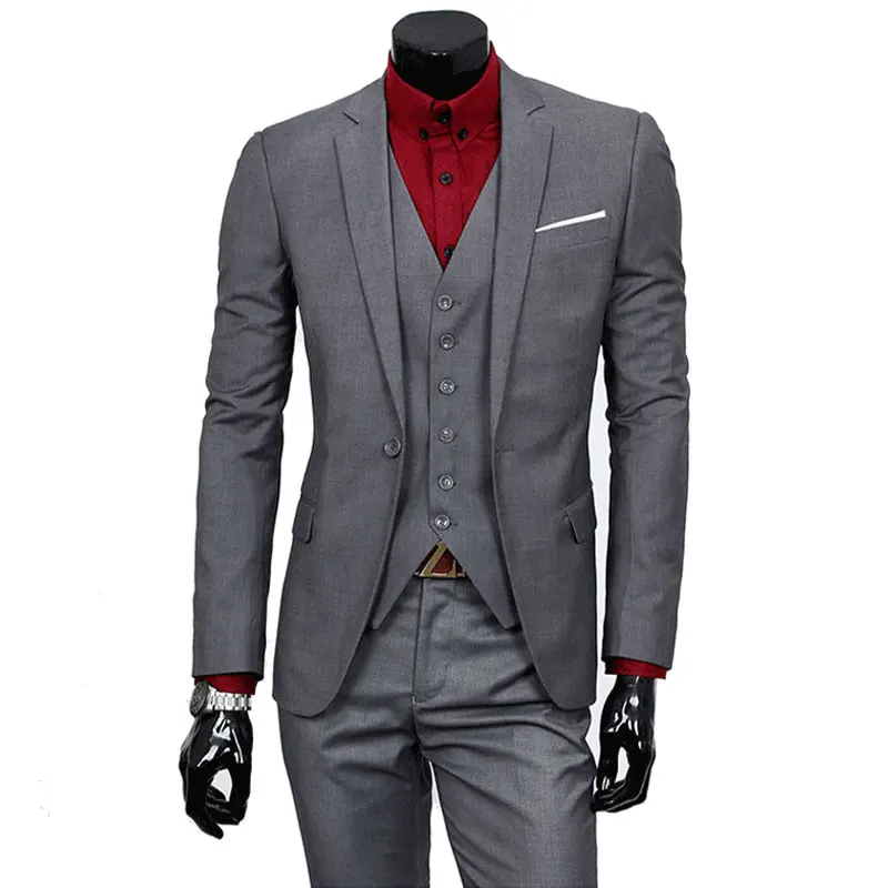 2018 Business Casual Suit Men Two Pieces Set Not Include Vest