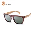 HU WOOD Natural Bamboo Sunglasses for Men Zebra Wood Sun Glasses Polarized Sunglasses Rectangle Lenses Driving UV400 GR8002 ► Photo 3/6