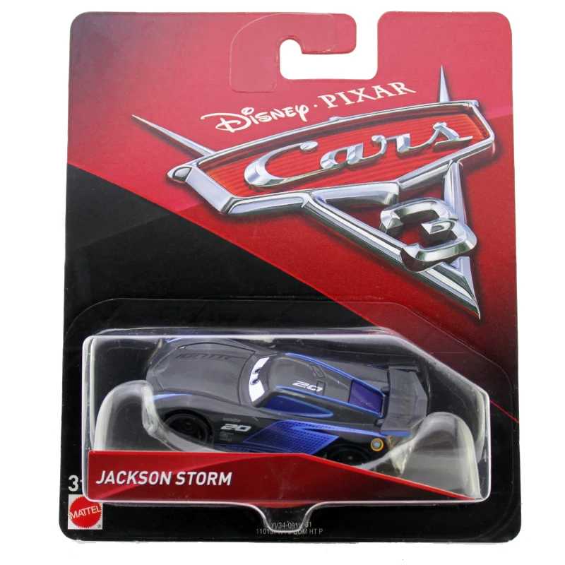 Машинки Дисней Pixar 3 игрушки Lightning McQueen Jackson Storm Master Mack Cruz литые под давлением машины
