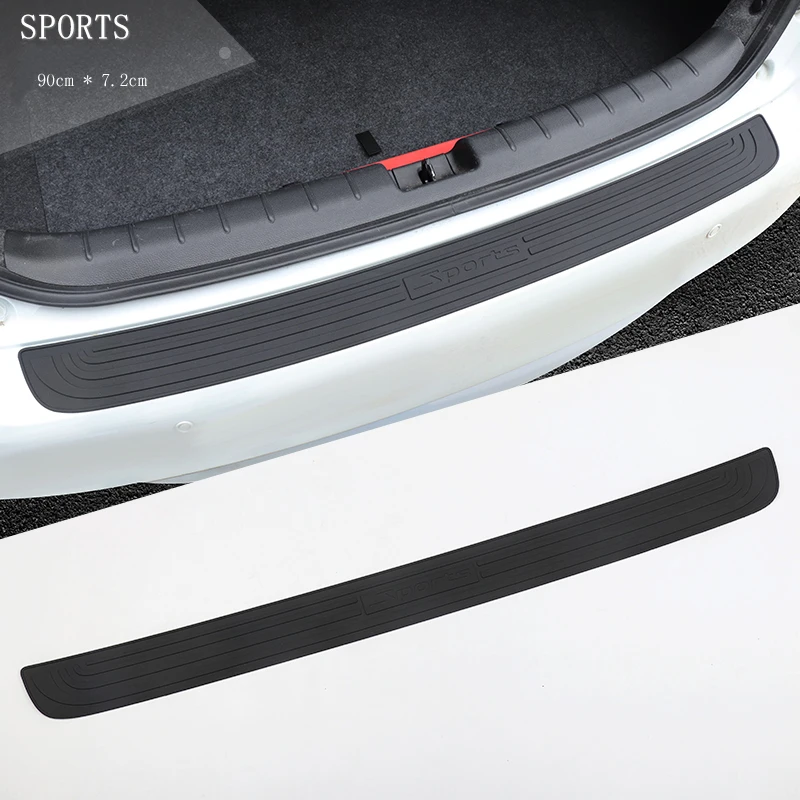 Car Trunk Bumper Guard Pad SUV Guard Protector Rubber Auto Sill <br />Plate Bumper Guard Rubber Pad Protector Car Styling Accessariess-in <br />Styling Mouldings from Automobiles