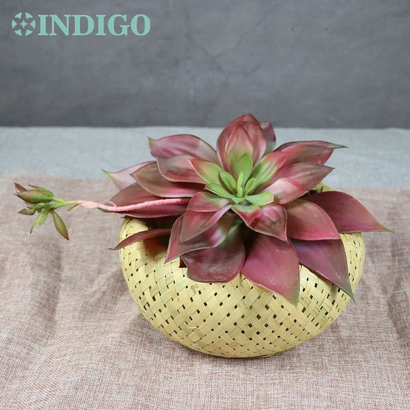 

4 Colors Large Size 28cm Waterproof Lily Lotus Artificial Succulent Plant Real Touch Ourdoor Background Decoration Free Shipping