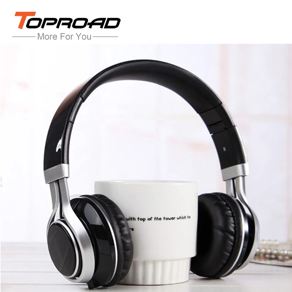 

TOPROAD Wired 3.5mm Foldable Headset Stereo Headphones Microphone MP3 Music Earphone auriculares For Smartphones PC Tablet Game