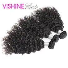 Free Shipping Vishine New Italy Curly Virgin Hair 100% unprocessed Peruvian Virgin hair 7A 4 bundles/lot No Shedding No tangle