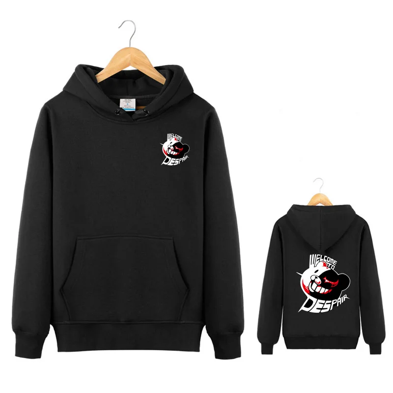 Danganronpa Hoodie Jacket Monokuma Cosplay Dangan Ronpa Red Eyed Bear ...