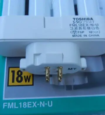 Компактная флуоресцентная лампа TOSHIBA HITACHI 18 Вт дневного света FML 18EX N U 4 pin
