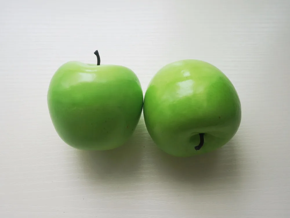 MOOCHUNG поддельные зеленые яблоки искусственное пластиковое яблоко кухонные украшения вечерние домашний Свадебный декор Обучающие игрушки 8,5*8 см
