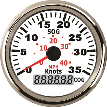 

3-3/8'' (85mm) GPS Speedometer Odometer 0-35Knots For Marine With Red Backlight 9-32V For Boat Yacht Vessels