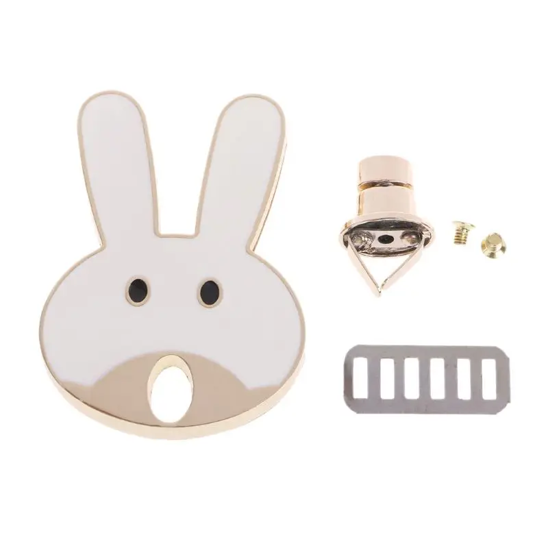 2019 застежка в форме кролика Поворотный замок поворотные замки металлическая фурнитура для DIY сумка-кошелек милые аксессуары для сумок