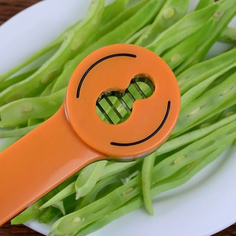 Practical Green Bean Slicer Cutter With Handle Vegetable Shred Runner Slicer Kitchen Shredder Bean Vegetable Remover Peeler - Image 4