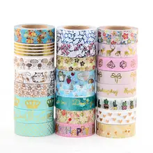1X 10m Japanese Cute Kawaii DIY Decorative Adhesive Tape Washi Tape Scrapbooking Masking Tape Label retro cruise song painting japanese washi tape adhesive decorative tape diy scrapbooking masking tape stationery