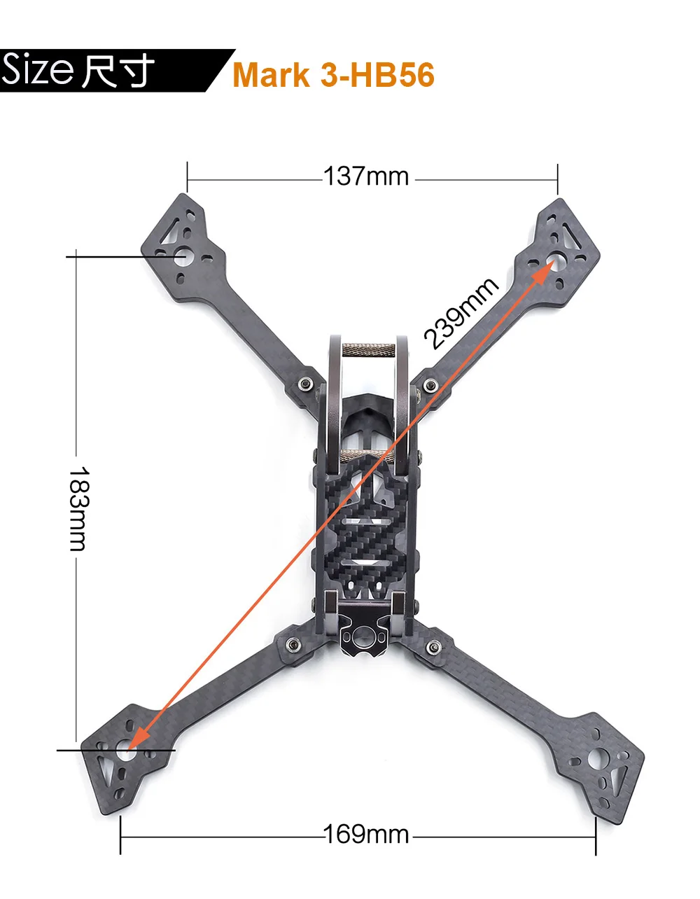 GEPRC GEP Mark3 QAV225mm 250 мм 239 мм X Quacopter Drone Frame Kit 4 мм Arm Board 3K Full Carbon Fiber для FPV Racing frestyle